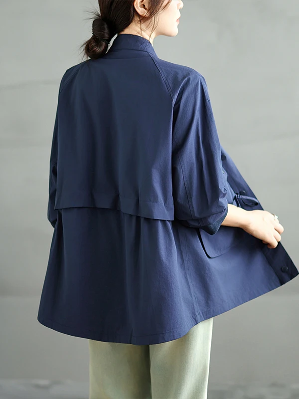 Abbigliamento da lavoro di marca retrò Jaet Primavera 2026 da donna Dimagrante Top allentato in cotone di bambù Lungo Sve Pendolarismo Sle Capispalla casual