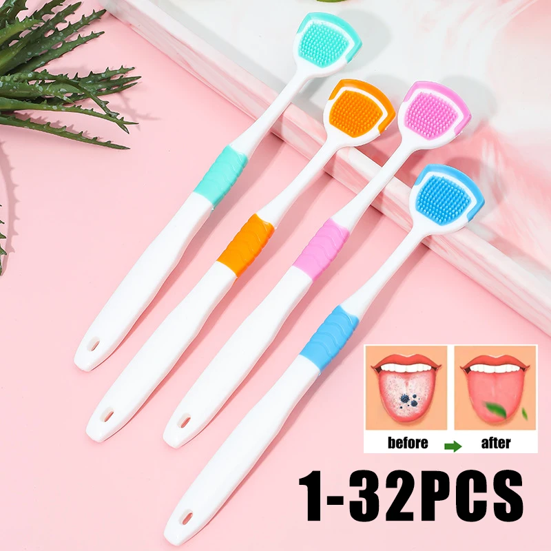 

Ergonomic Tongue Scraper Soft Silicone Design Hygienic Fresh Breath Tool for Daily Oral Hygiene Maintenance