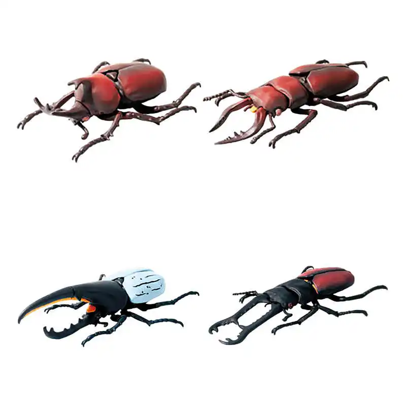 Autentico Urlo In Magazzino 2 Halberd Lungo Grande Beetle Stag Beetle Modello di Insetto Ornamenti Mini Anime Figura Modello Giocattoli Da Desktop
