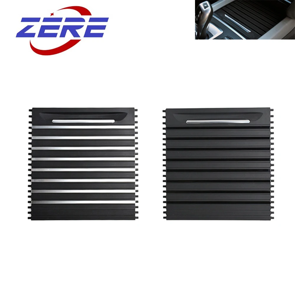 ZERE Inner Centre Console Water Cup Holder Sliding Shutters Roller Blind Cover 51169251973 For BMW X5 F15 X6 F16 2013-2019