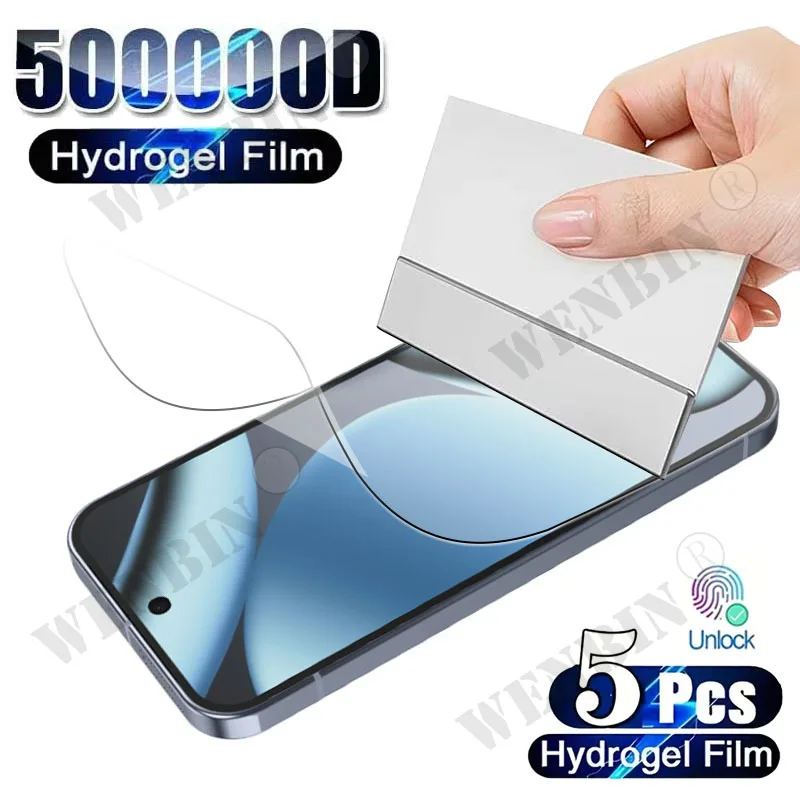 

5Pcs Hydrogel Film For Google Pixel 10 Pro XL 10 Pro 10 Full Cover Screen Protector For Google Pixel 9 8 7 Pro 9A 8A 7A