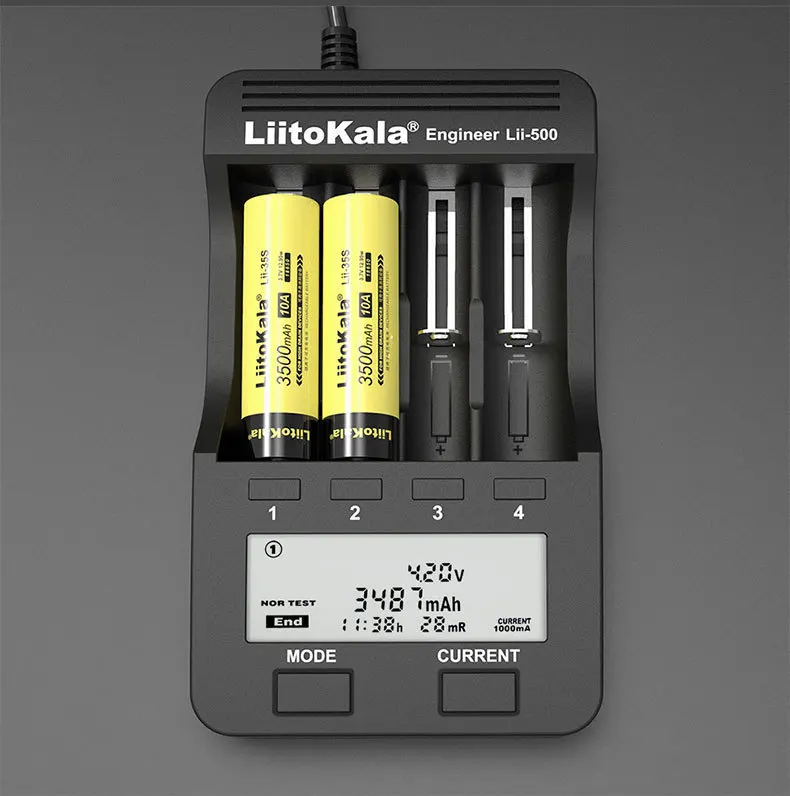 Original New LiitoKala  lii-35S 18650 3500mah battery 3.7v discharge 10A dedicated for energy rechargeable Accessories