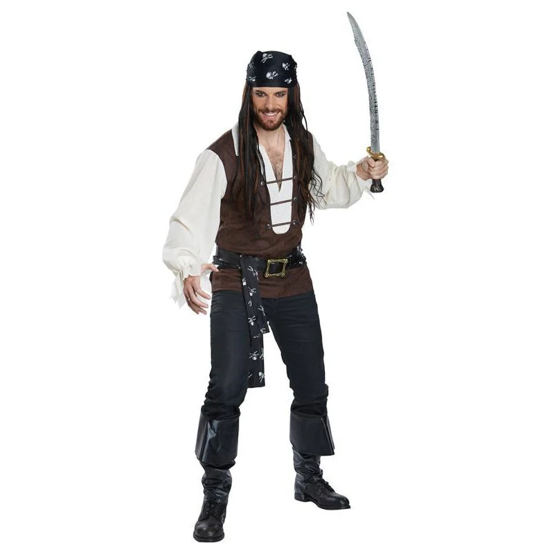 Halloween New Men Cosplay Pirate Costumes Carnival Pirate Stage Performance Costume Christmas Male Party Suit