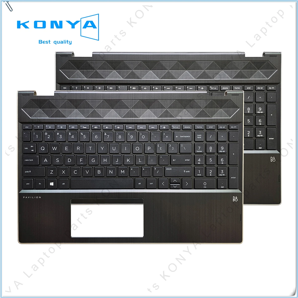

New Original For HP Pavilion X360 15-CR TPN-W132 Series Laptop Palmrest Upper Case Cover With Keyboard Kit L12731-001 L12732-031