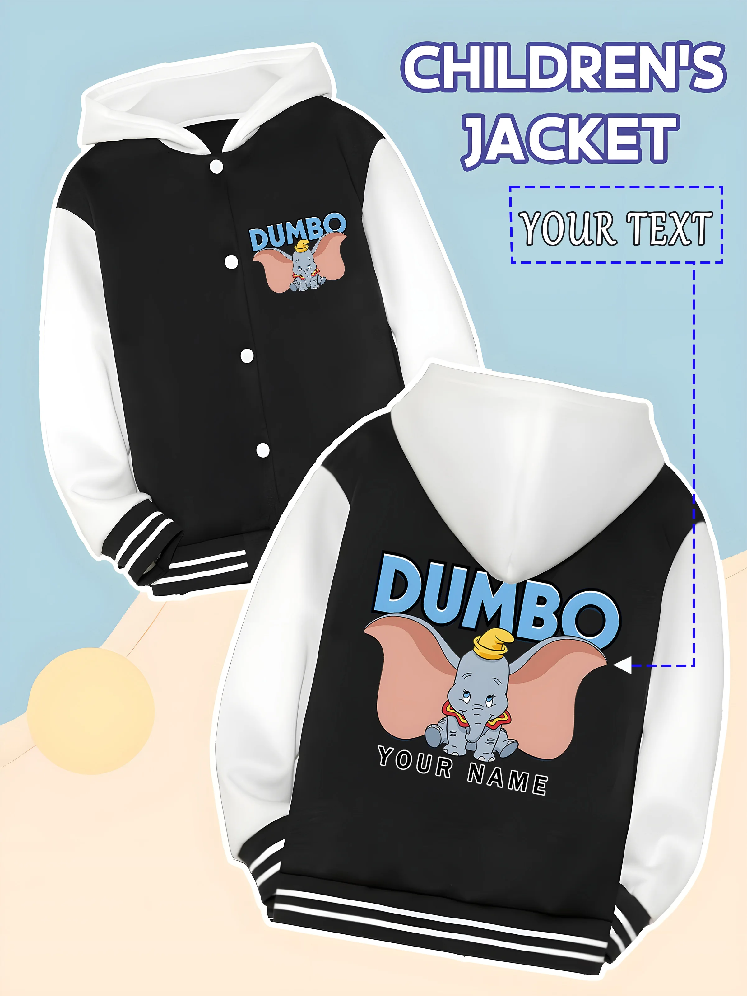 

MINISO This Disney Toy Story boys' baseball jacket features classic characters like Buzz Lightyear and Woody, and features a fun