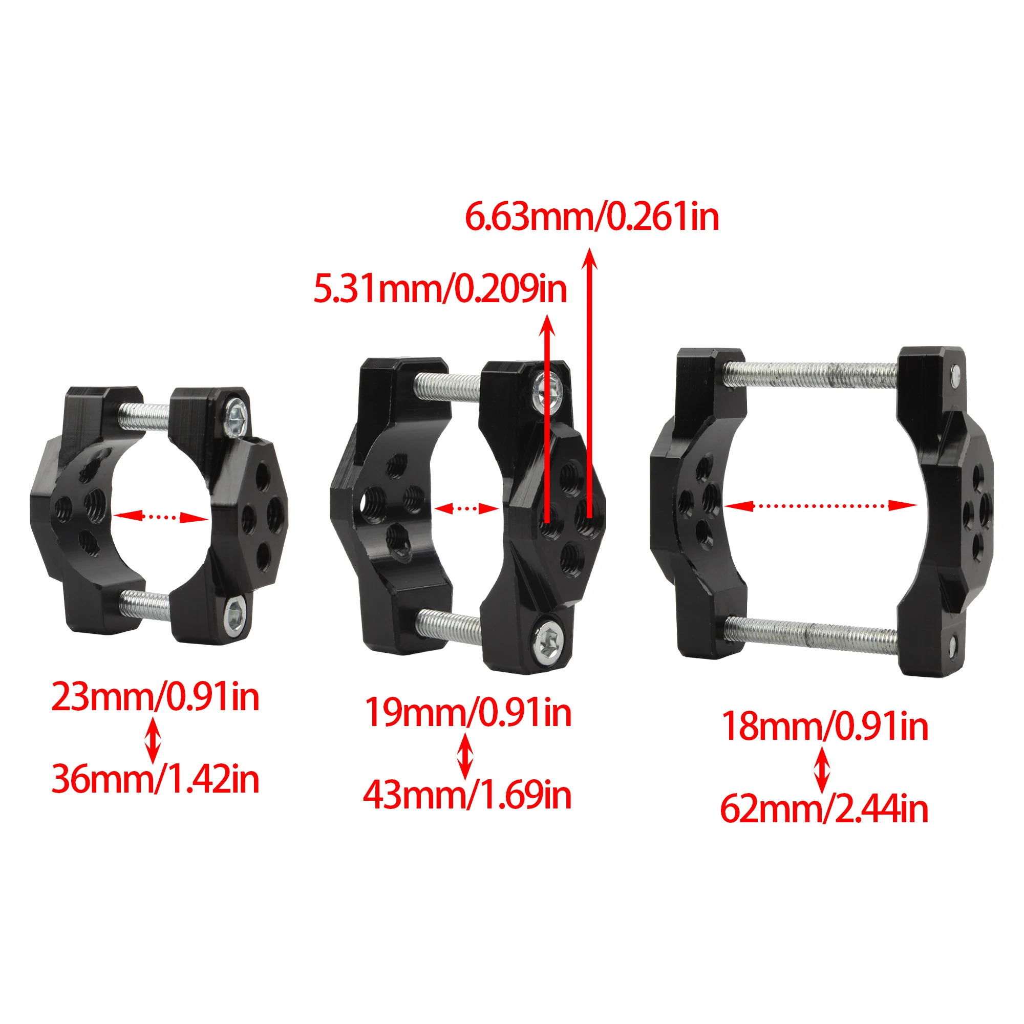 32-54mm Motorcycle Handlebar Clamp Bumper Mount Bracket For Spotlight Turn Lights Dirt Bike Modification Universal Accessories
