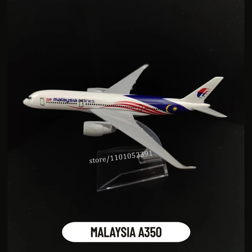 남아용 금속 항공 복제, MALAYSIA A350 항공사 규모 에어버스 항공기 모형, 비행 미니어처 예술 선물, 어린이 장난감, 1:400 