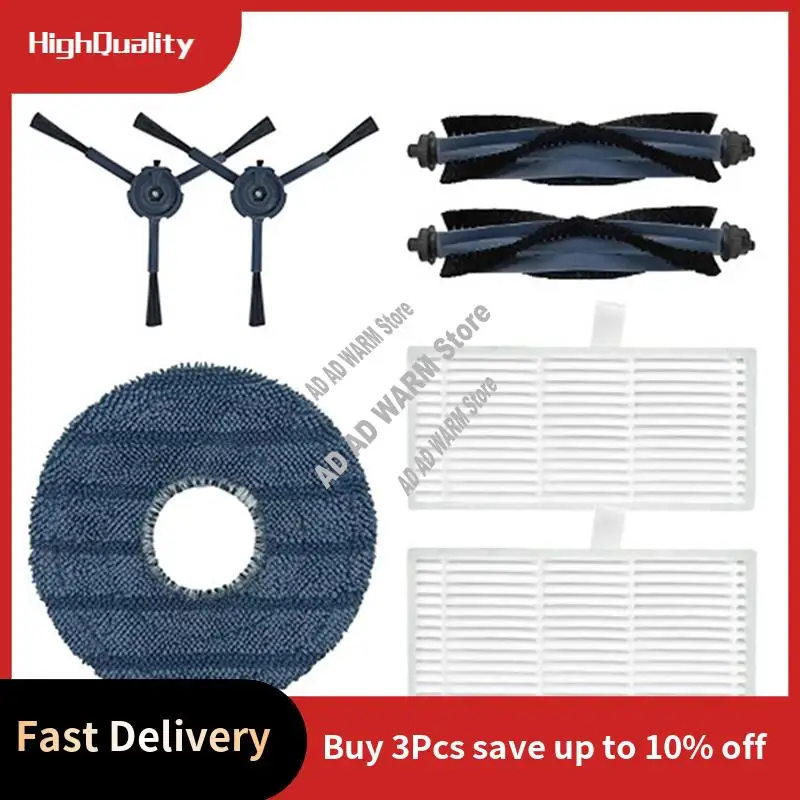 

AD23-подходит для Anker Eufy Sweeper Omni C20, комплект аксессуаров, основная щетка, боковая щетка, накладка для швабры, фильтр