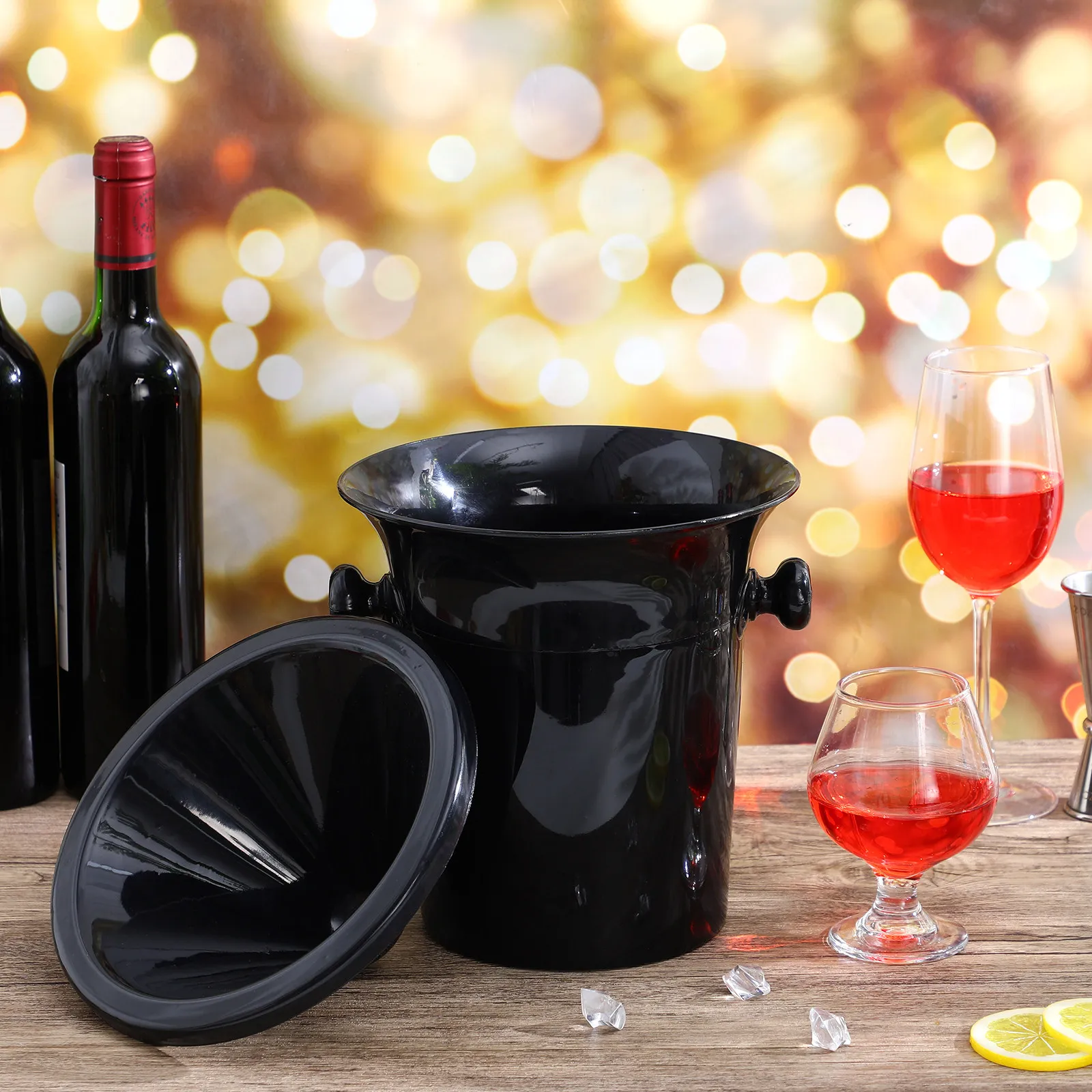 

4 Pcs Wine Tasting Spittoons Drinks Tub Plastic Buckets For Parties Tubs Chinese Traditional Wine Ice Spitter Tasting Spittoons