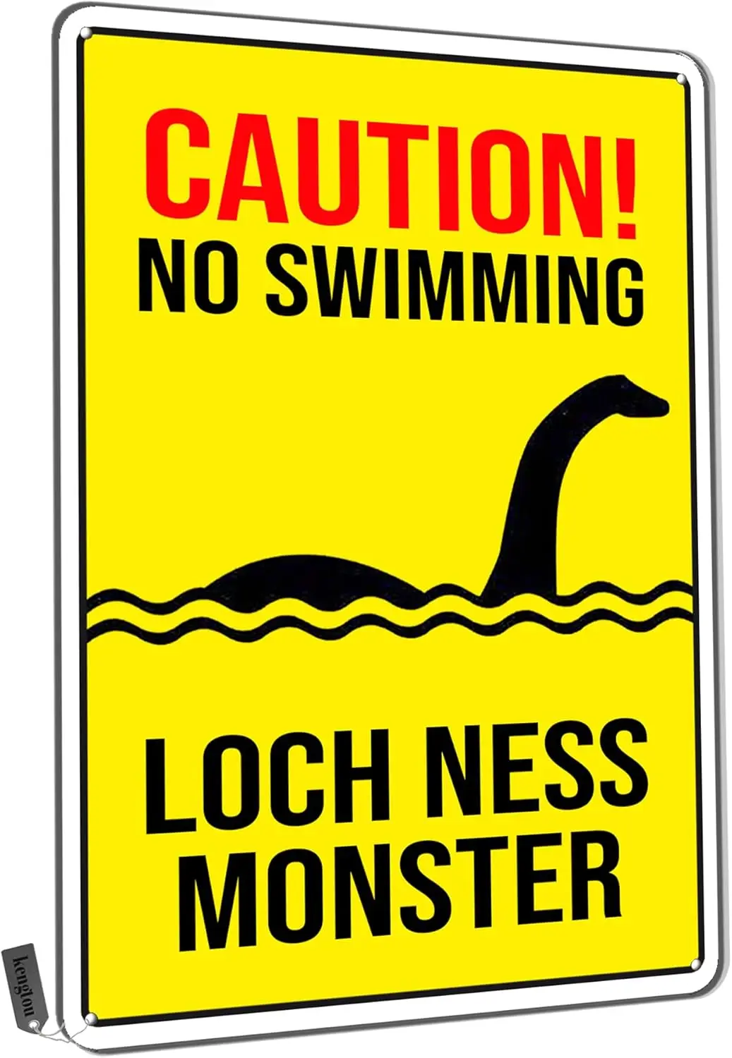 Metal Sign,No Swimming Loch Ness Metal Tin Sign for Men Women,Wall Decor for Bars,Club,Restaurants,Cafes Pubs