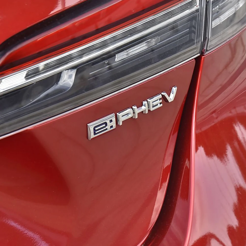 1 قطعة ثلاثية الأبعاد ABS e: PHEV ملصق شعار السيارة الذيل الوفير شارة السيارات الخلفي الجذع شعار الشارات اكسسوارات التصميم BT