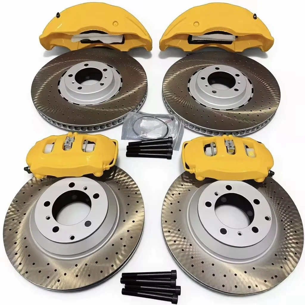 

Racing Brake System Custom Painted Calipers Rear 4 Piston Brake Caliper Set Front 10 Piston Kit