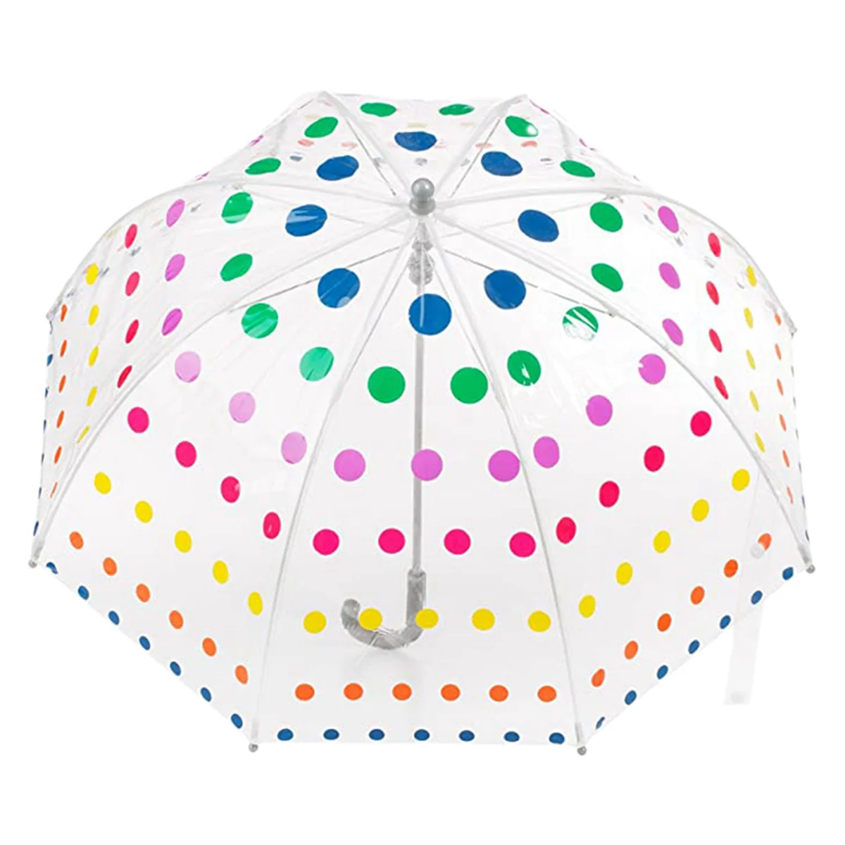 【مشعبية】4X مظلة فقاعية شفافة للأطفال مظلات أطفال شفافة بمقبض طويل مظلة عصرية