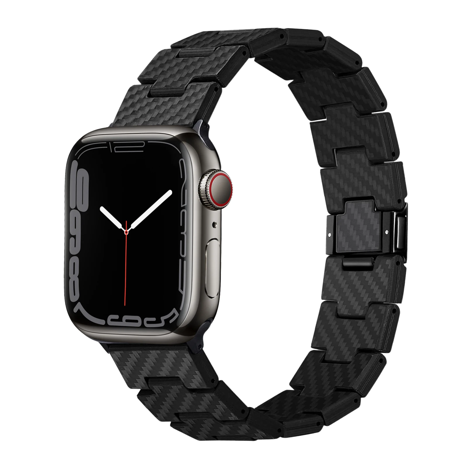 Carbon Fiber Strap For Apple Watch ultra Band 49mm 45mm 44mm 42mm 41mm 40mm 38mm correa Bracelet belt iWatch Series 3 4 6 SE 7 8