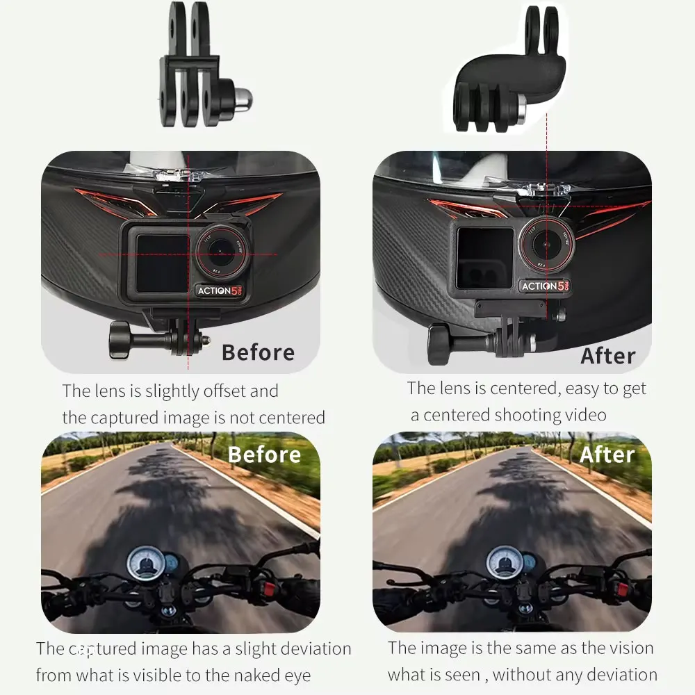 Adapter uchwytu centrującego kąt obiektywu do GoPro 13 12 11 10 9 8 7, Insta360 Ace Pro2 One Rs, DJI Action 5Pro 4 3 Akcesoria do aparatu — zdjęcie produktu 6