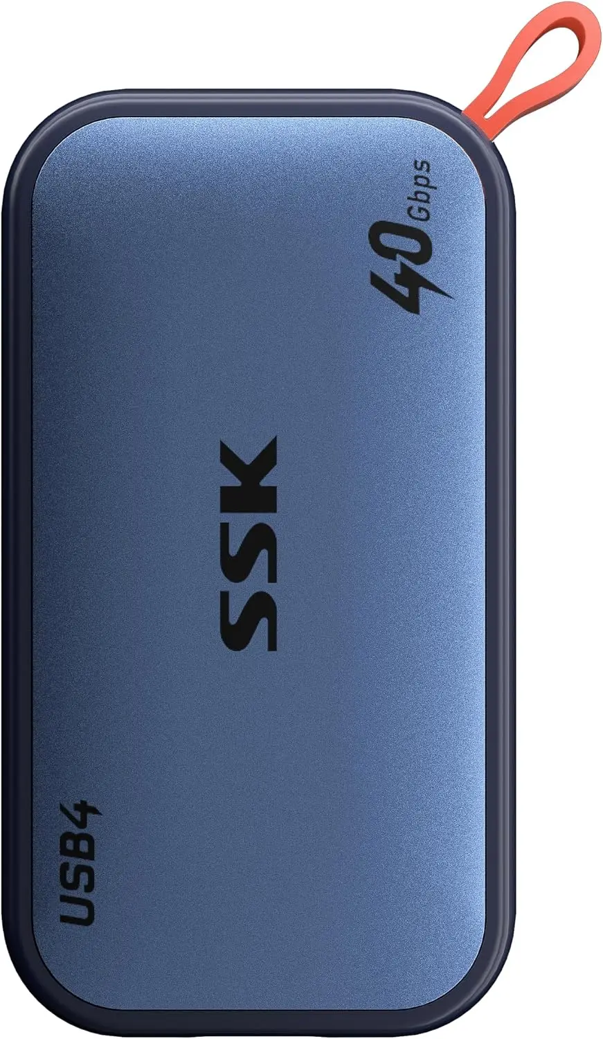 SSK 2TB USB4 SSD External Hard Drive 40Gbps, External SSD for Thunderbolt 4 Up To 4000MB/s, Portable Solid State Drives for IPhone 15/16/17 Pro, Mac, Laptop, Phone OTG, with LED Indicator