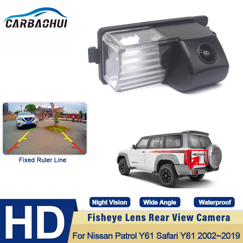 Rear View Camera For Nissan Patrol Y61 Safari Y61 2002~2016 2017 2018 2019 HD CCD Night Vision Reverse Backup Parking Camera