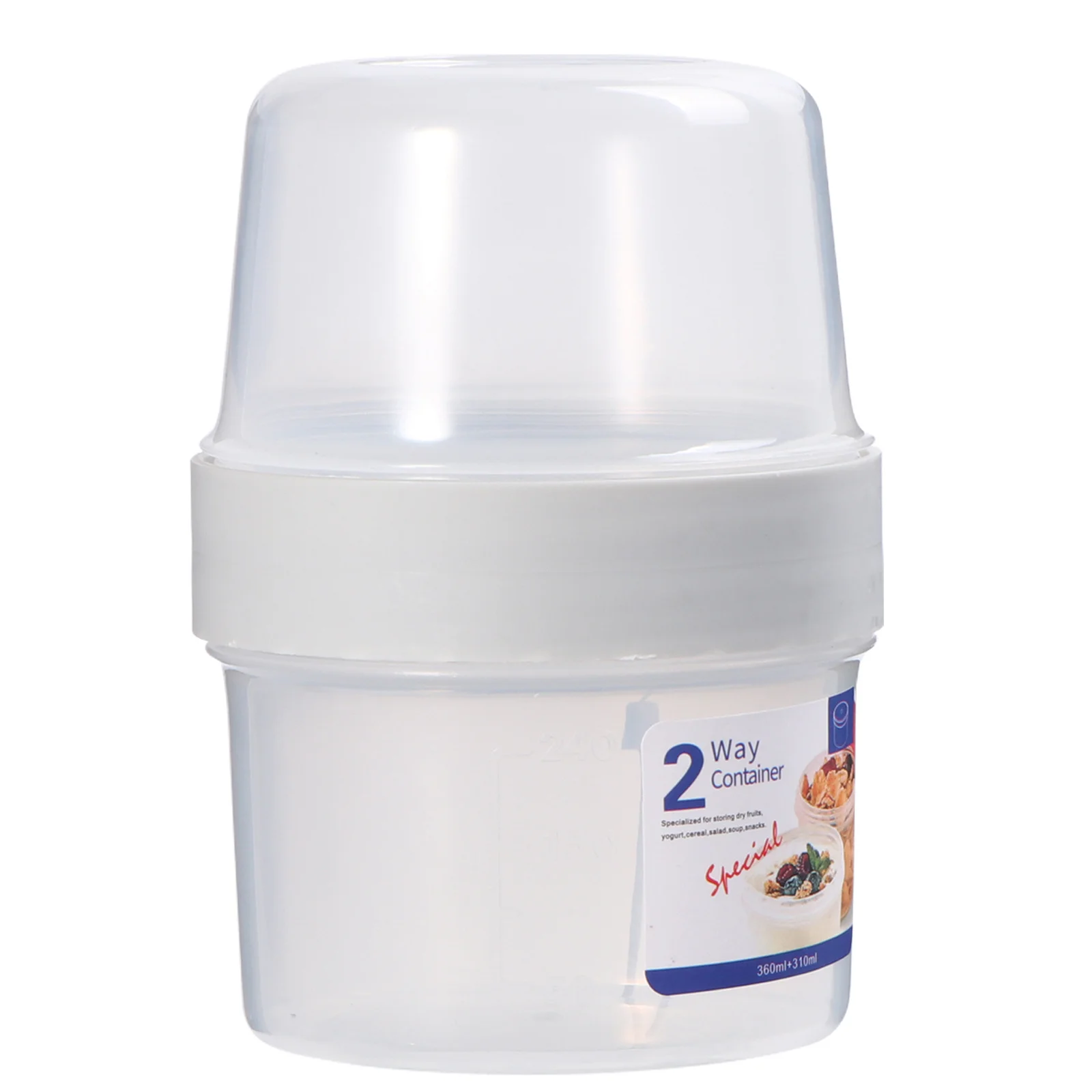 

1Pcs Fresh-Keeping Lunch Box Double-Layer 310360Ml Thermal Insulation Portable Bento Container Leakproof for School Office