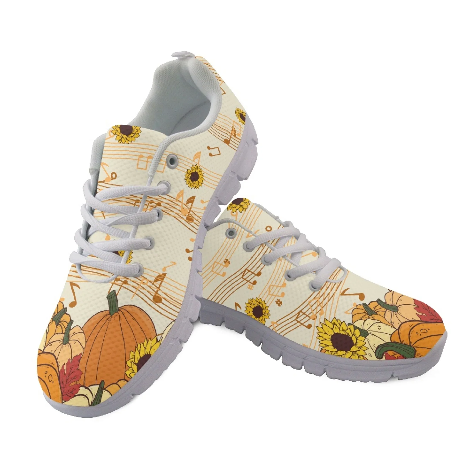 Coloranimal Maple Leaf Piano Print Athletic Shoes with Mesh EVA Sole, Lightweight Soft Running Shoes for Men Outdoor Travel