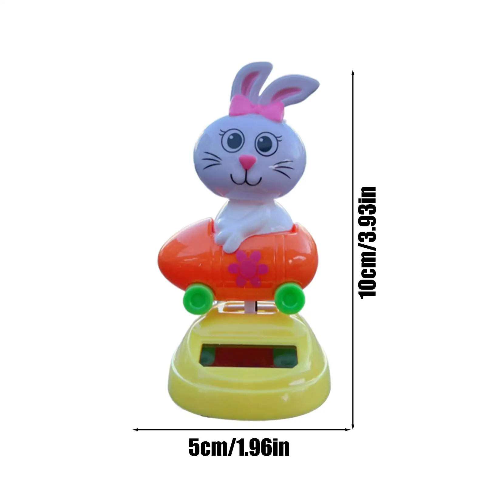 مزركشة تعمل بالطاقة الشمسية لنافذة الأرنب تهز دمية لعبة الديكور أرنب الرقص الشمسي مزركشة تهز الرأس لحفلة مكتب السيارة