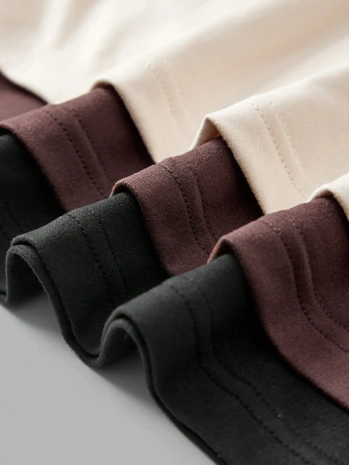 فستان نسائي ذو ياقة مدورة دافئة ونحيف ومتعدد الاستخدامات بلون سادة لمجموعة الخريف والشتاء مكون من ثلاث قطع #1