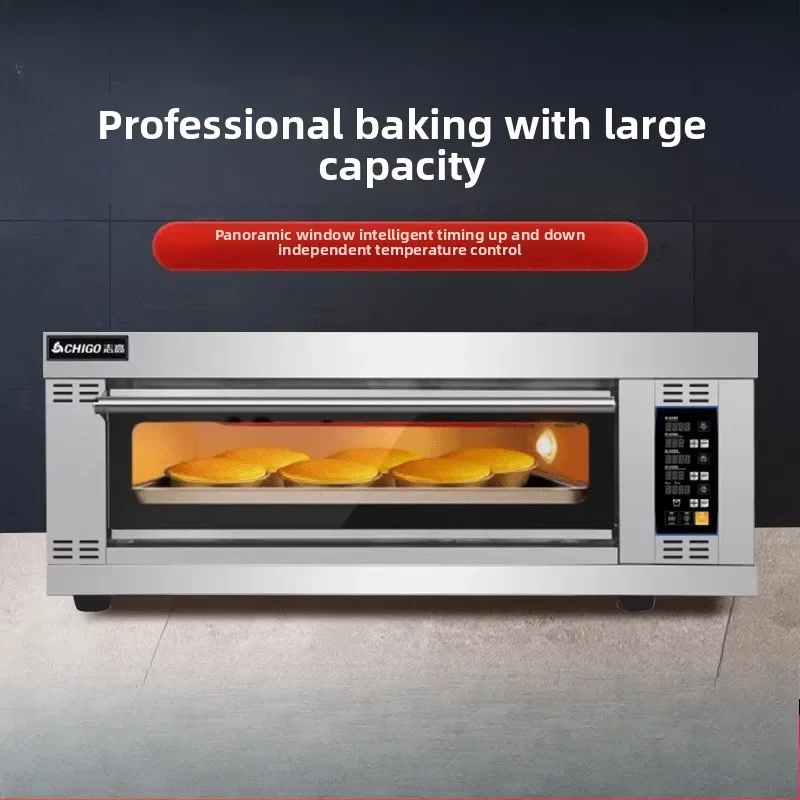 

Oven commercial large capacity small tin foil cake pizza gas baking intelligent timing household electric oven