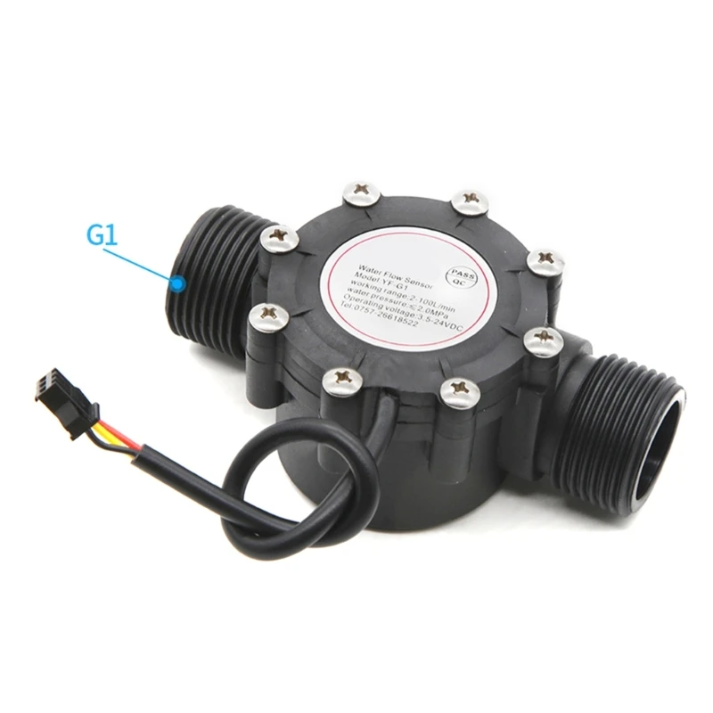 DN25 Water Flow G1 External Threaded Water Sensor Liquid Flowmeter Water Fluidmeter for Water Heater Pool M4YD