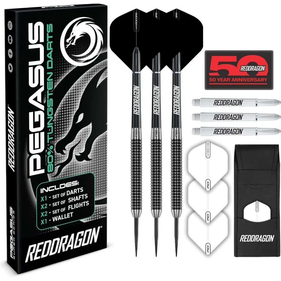 

Pegasus Professional Tungsten Steeltip Darts Set Designed for Competitive Play and Home Entertainment Available in 21 23 24 25