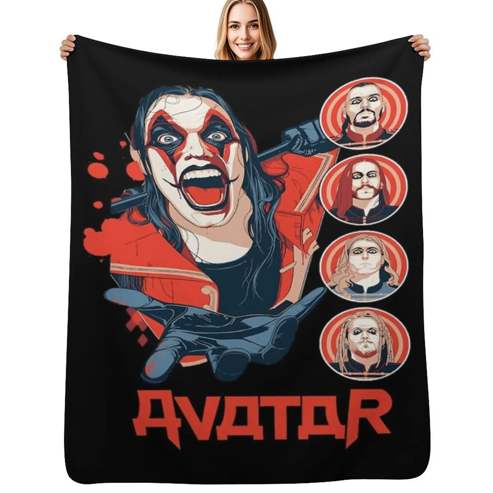 Band Avatar Throw Blanket Decorative Throw Thin Decorative Sofa Warm Beach Softest Blankets