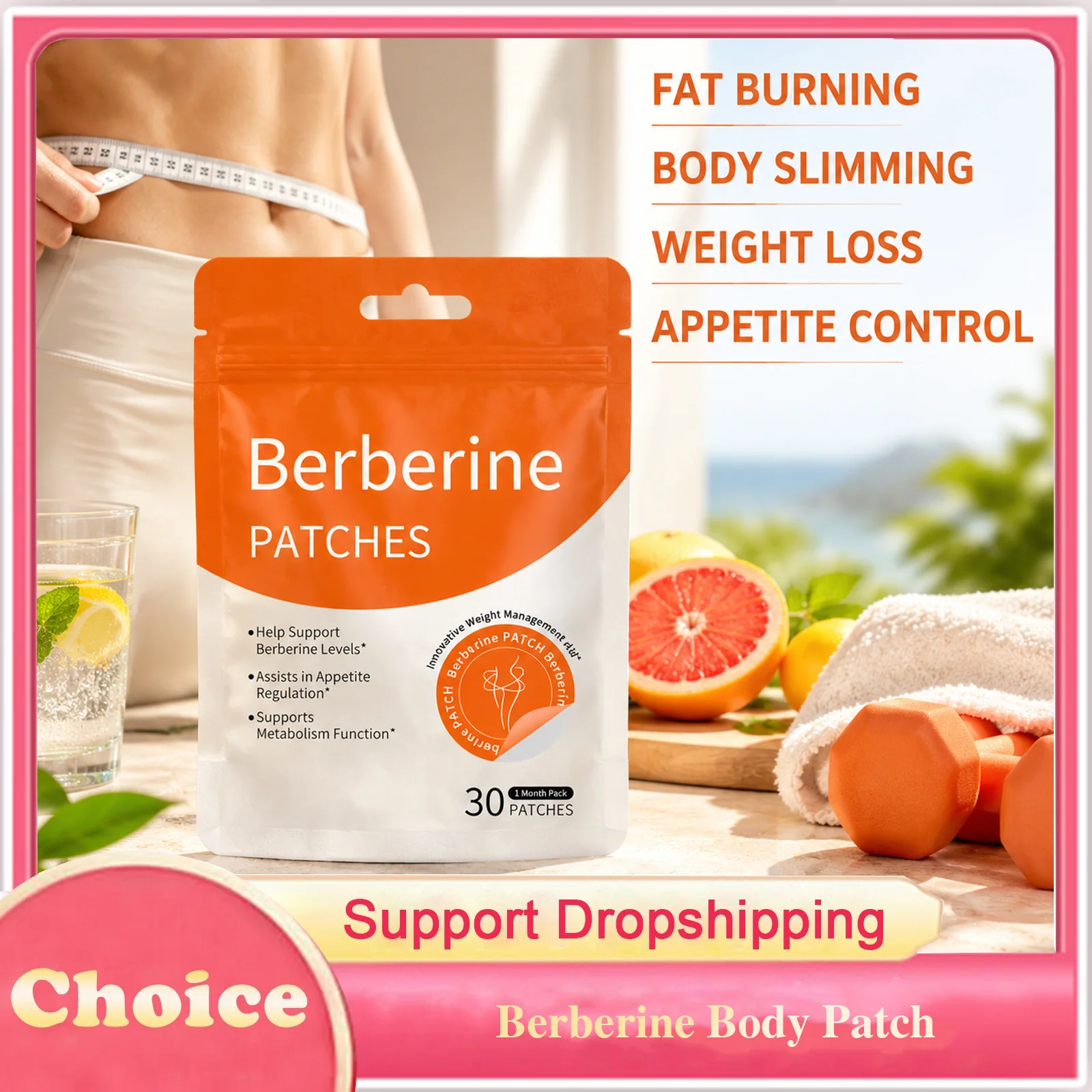 Weight Management Patch Body Slimming Weight Loss Enhance Metabolise Appetite Control Lightweight Moisturizing Body Care Patches