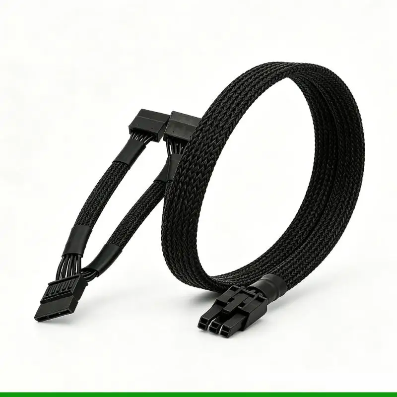 U55C Efficient 6Pin To 3SATA Power Connectors Cable For PC Upgrades