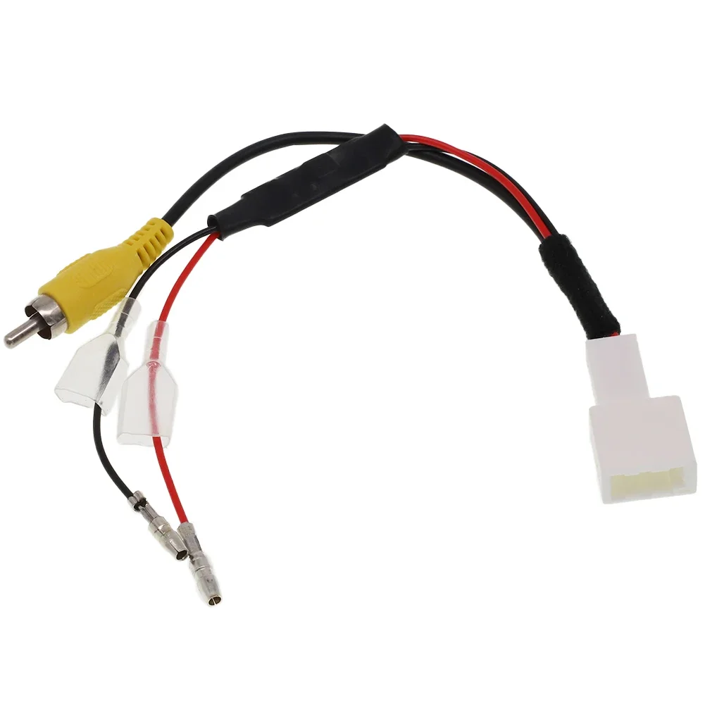 Car Reverse Backup Camera 4-Pin For Toyota Connector Retention Wiring Harness Cable Plug Adapter Wire Signal Power Adapter