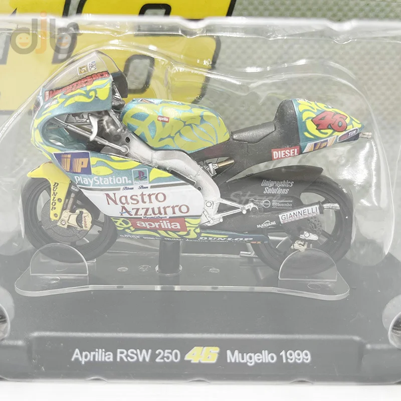 1:18 Diecast Motorcycle Model Toy Aprilia RSW 250 1997/1999 Sports Racing Bike Miniature Replica Collection