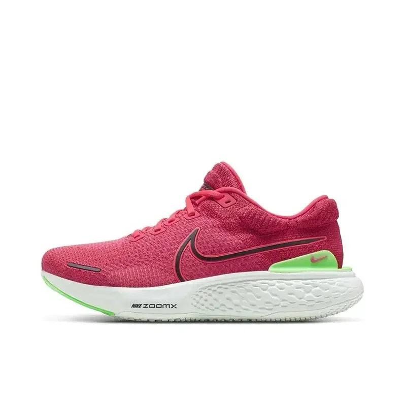 Nike ZoomX Invincible Run FlyKnit 2 เสื้อผ้าแฟชั่นกันลื่นสําหรับบุรุษและสตรีและการดูดซับแรงกระแทกรองเท้าวิ่งสีเบจสีดํา