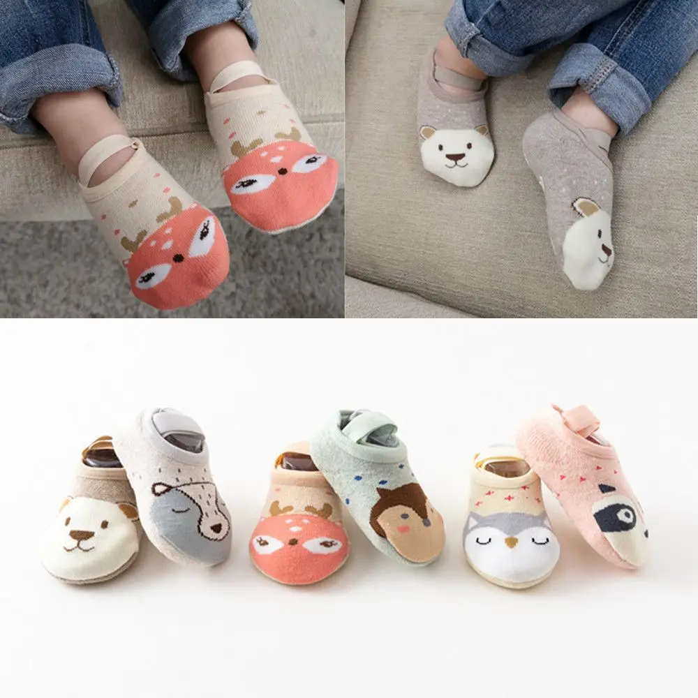 Warm Comfort Soft Toddler Baby Socks Infant Crib Shoes First Walkers Booties Cotton Floor Socks