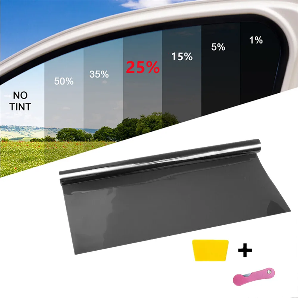 Rollo sin cortar de 300CM, película de tinte para ventana, película polarizada aislante, parasol para ventana de coche, UV, vidrio para el hogar y la Oficina