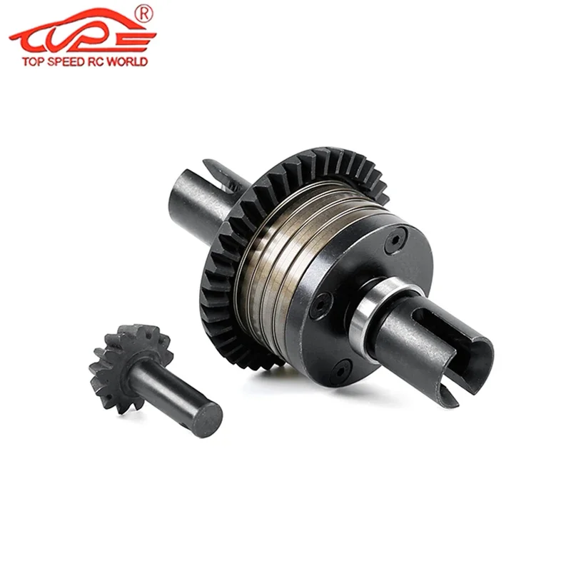 Upgrade Parts CNC Metal Split Diff Case Differential Gear Assembly Kit (Front Rear Same) for 1/5 Rc Car Rovan ROFUN F5 RF5 Parts