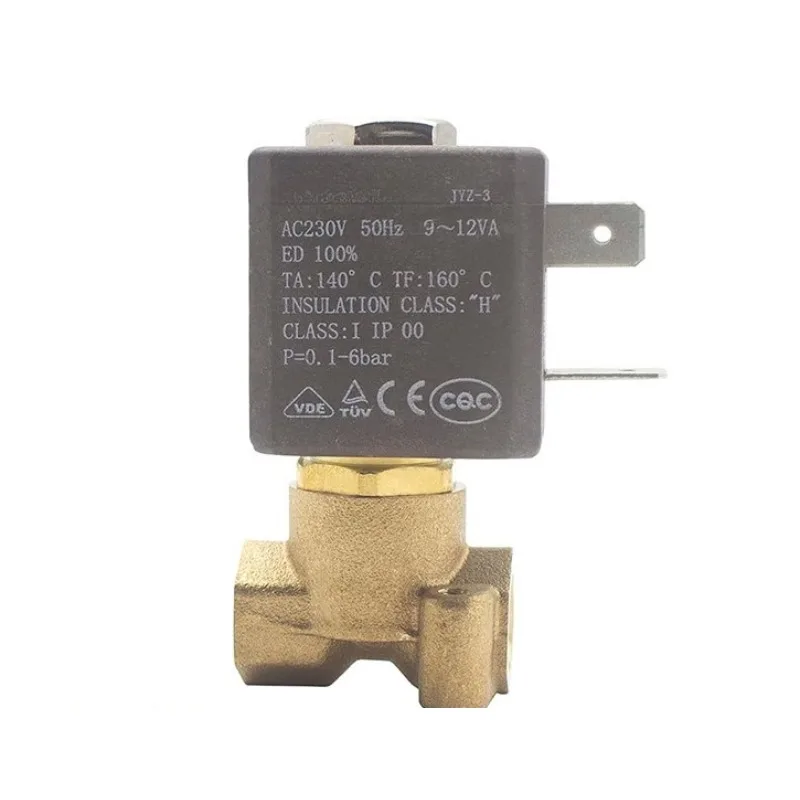 JYZ-3E Solenoid Valve 230V AC 2 Way Steam Water Valve for Coffee Machine Steam Milk Frother Spare Part
