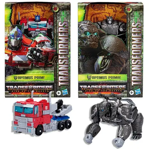 Transformers Toys Rise of the Beasts Voyager Class - Optimus Prime Optimus Primal 6 inches Aticon Figure Toy Kids Gift