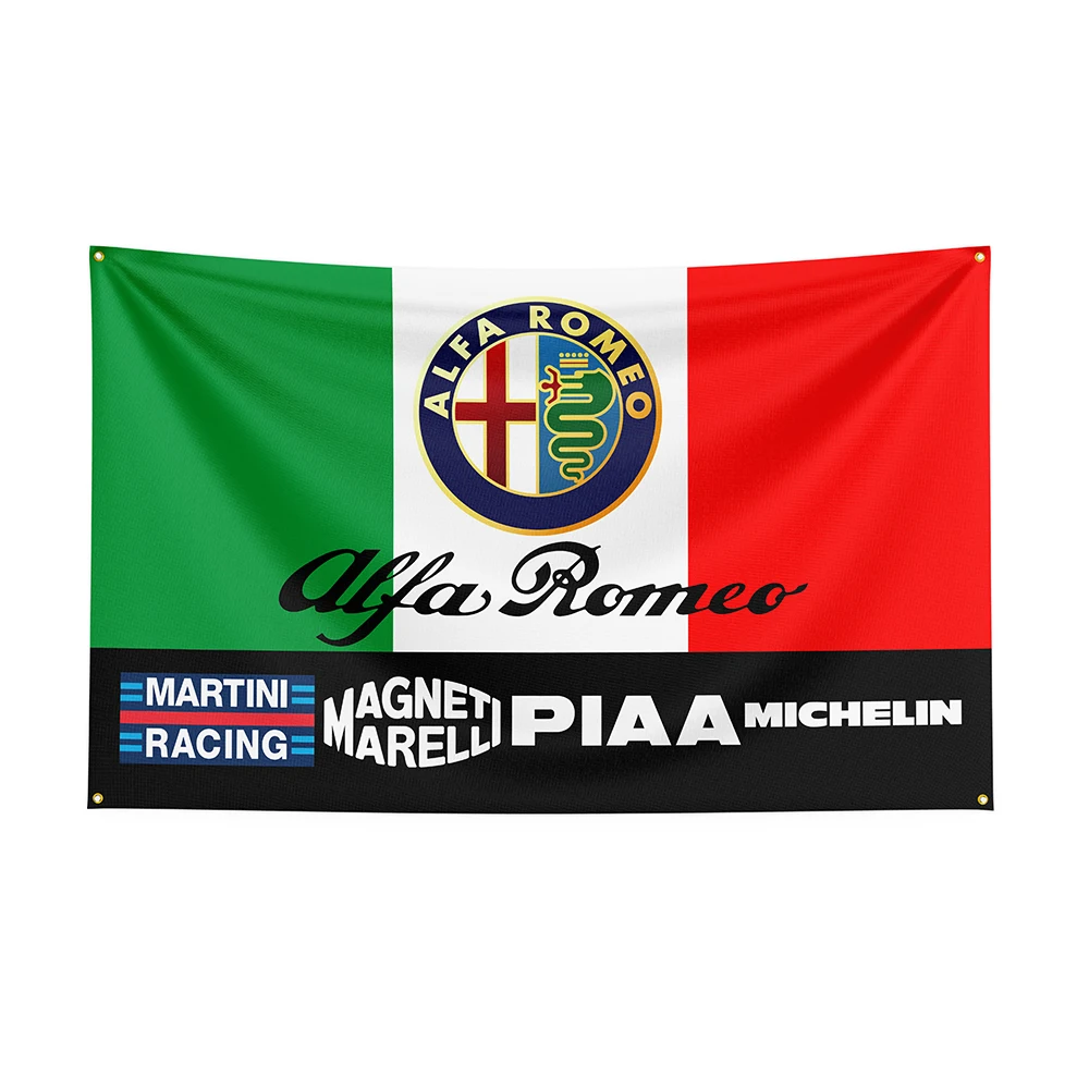 3x5Ft Alfas Flag Polyester Printed Racing Car Banner For Decor