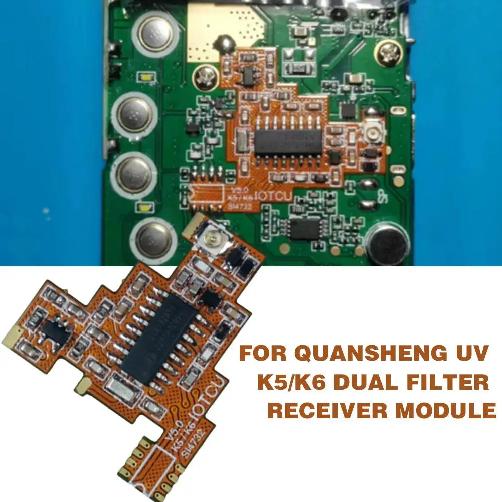 SI4732 Chip For Quansheng K5 K6 Soft Board FPC Dual Filtering+dual Amplification Crystal Oscillator Component Modification Modul
