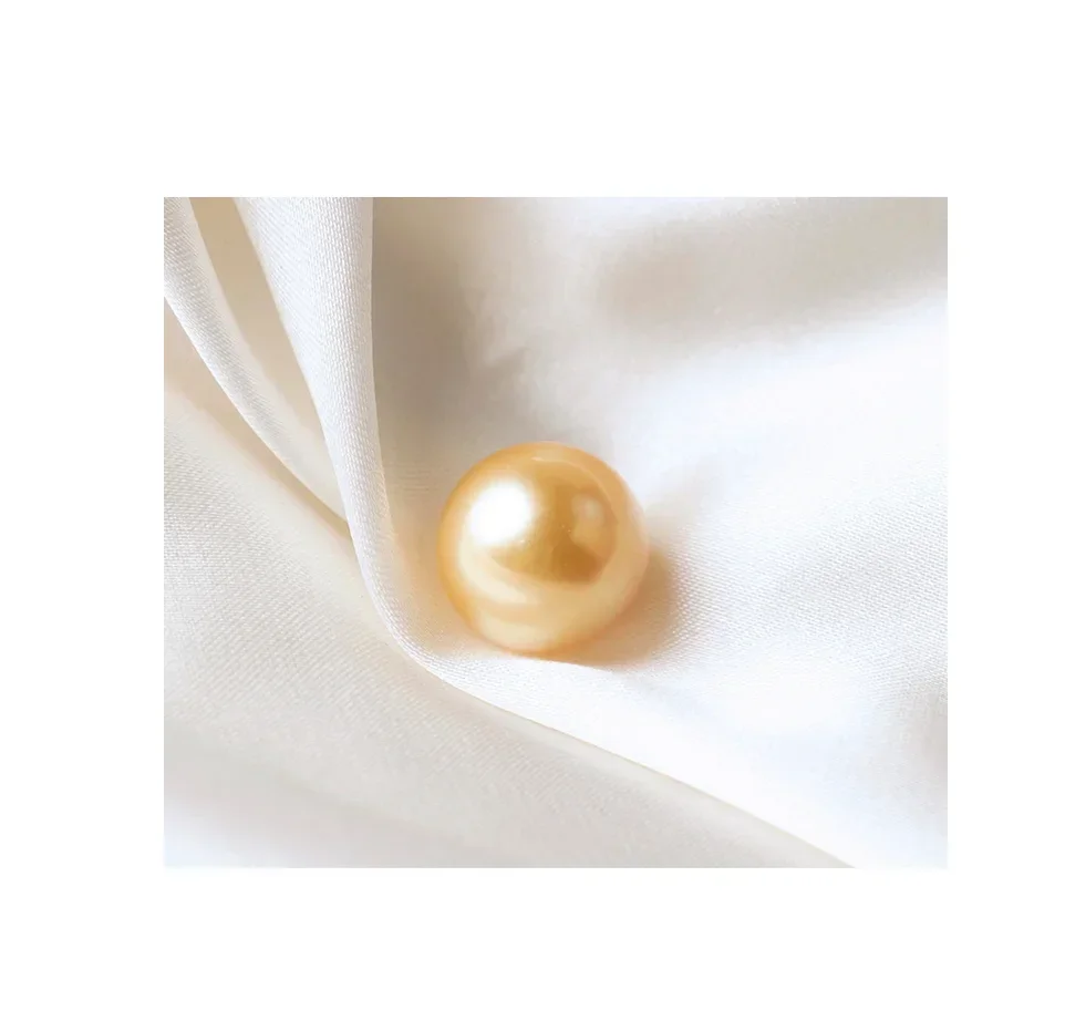 Perles de culture de mer véritables naturelles élégantes de 8 à 9 mm, perles AAA non percées