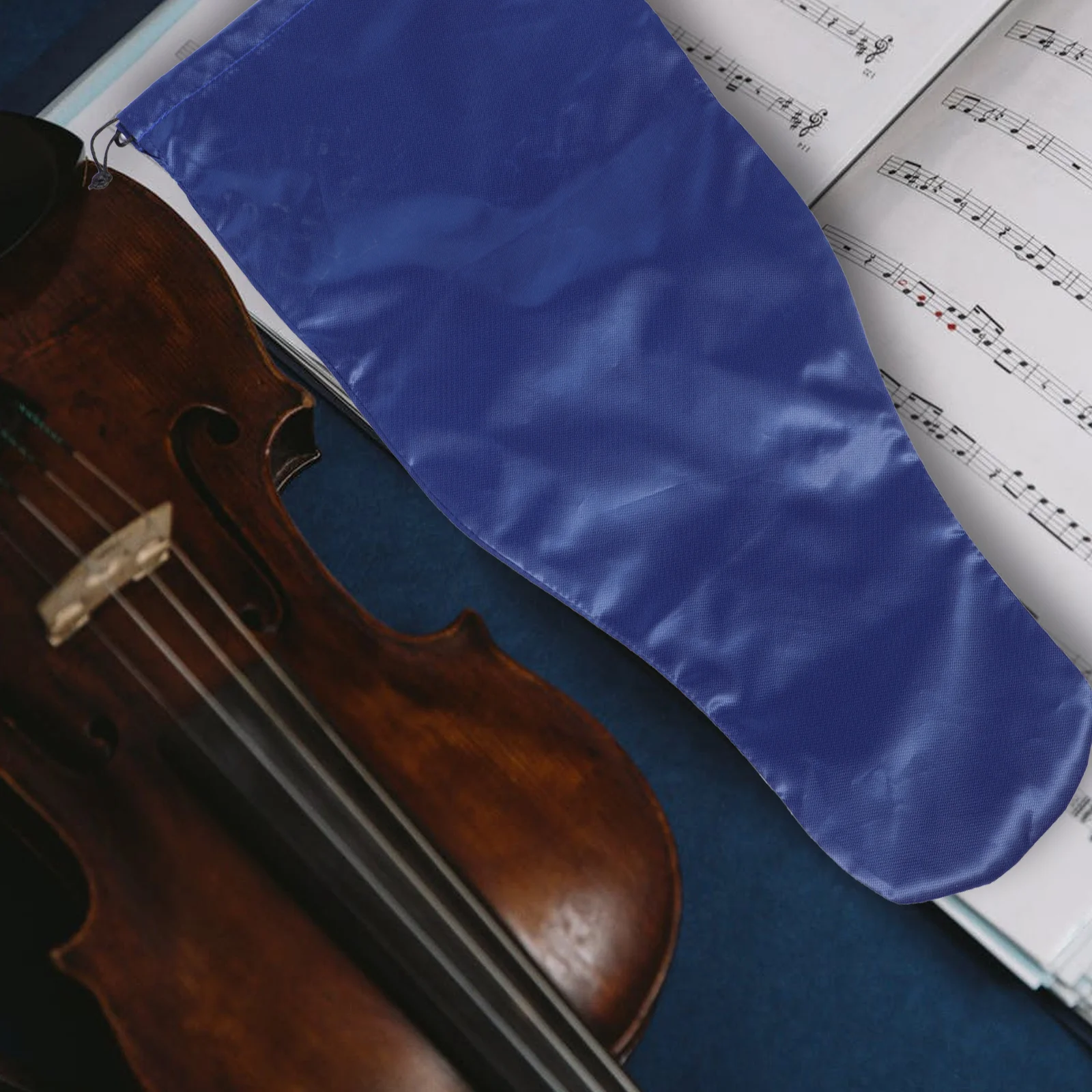 

Premium Violin Protective Cover Foldable Durable Storage Accessory Silk Fabric Dirt Resistant Exquisite Decorative Musical