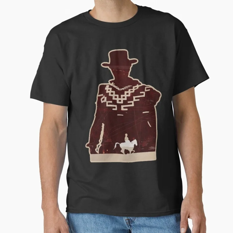 

The Cowboy Vintage film A Fistful of Dollars movie Eastwood Retro Gift t shirt mens Large size Tops 100% cotton printed Clothes