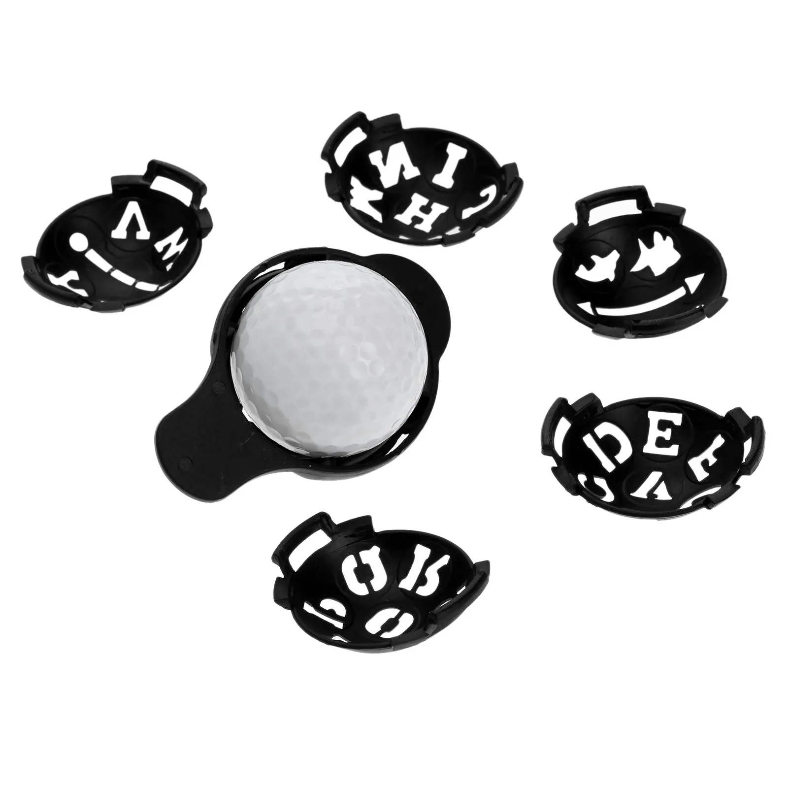 1Set von 7Pcs Kunststoff Golf Ball Linie Liner Marker Template Schwingen Putting Zeichnung Ausrichtung Mark Zeichen Linie Werkzeug golf Training Aids