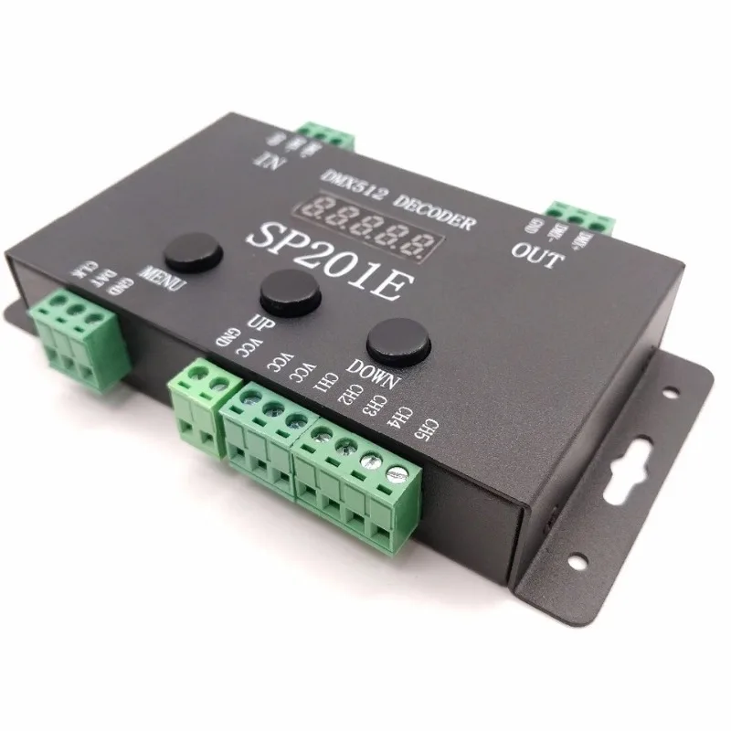 DMX512 Symphony decoder WS2811 full-color light with led controller, stage light engineering sub-control SP201E