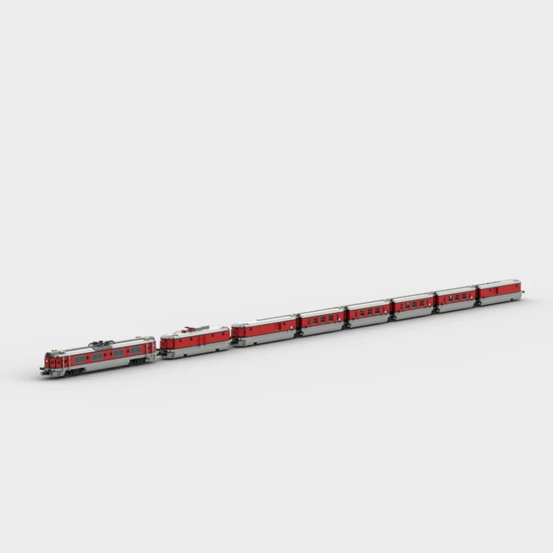 Intercity Transportation Spanish Multiple Unit Train MOC Building Block Motorized Railway Assembly Model Brick Toys Gifts