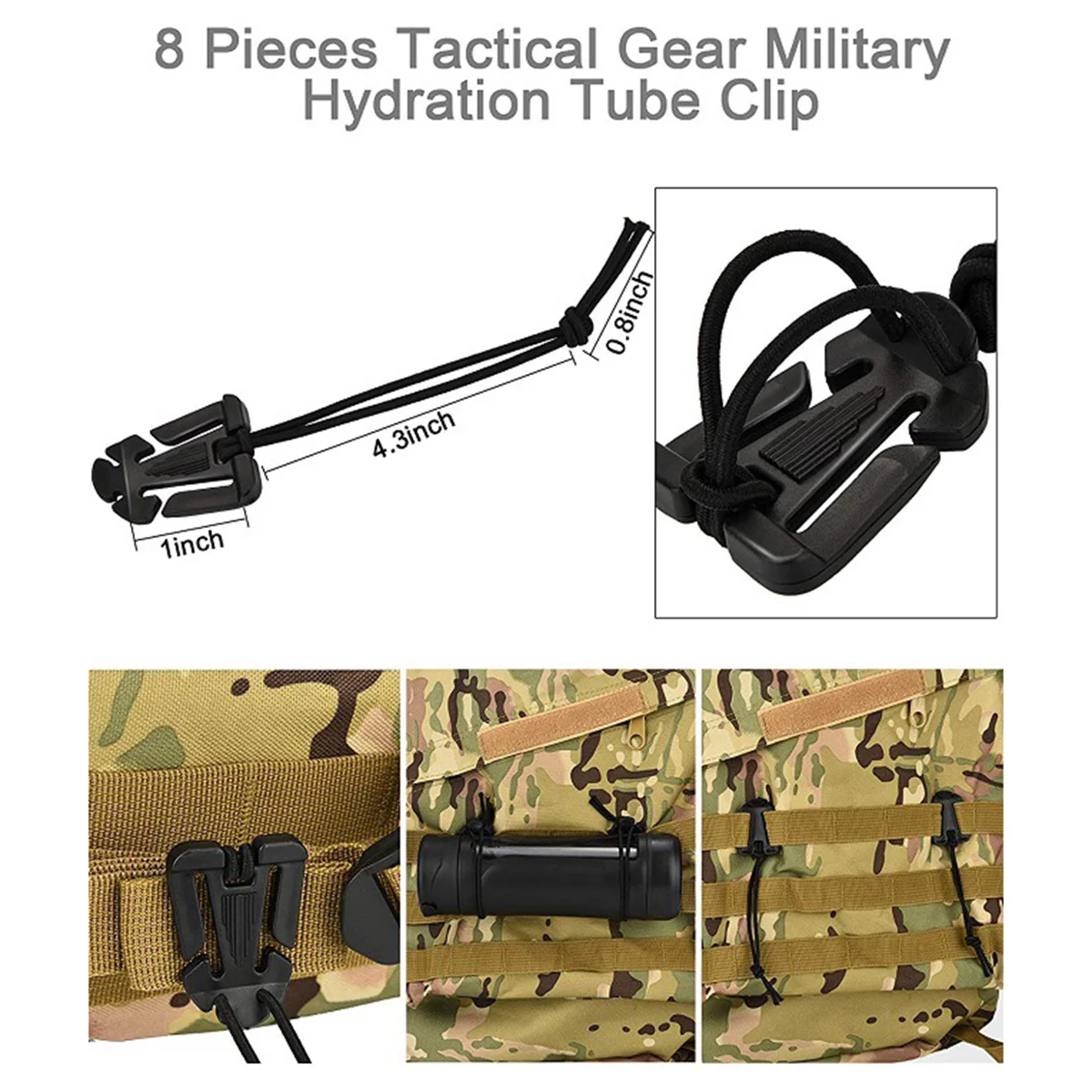 1Set Outdoor Tactical Package Kit Compact Lifesaving Bag with Multi Pocket Organizer for Camping Hiking Travel Adventure Sports