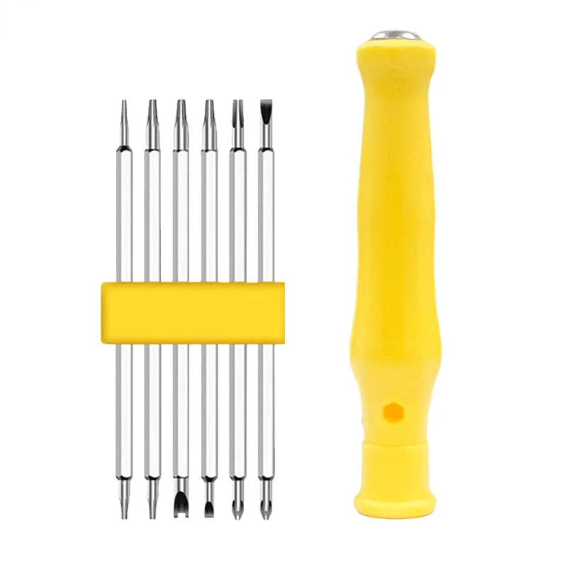 12 in 1 Triangular Screwdriver U-shaped Y-shaped Inner Cross Magnetic Special Shaped Screwdriver Set Computer Disassembly Tool