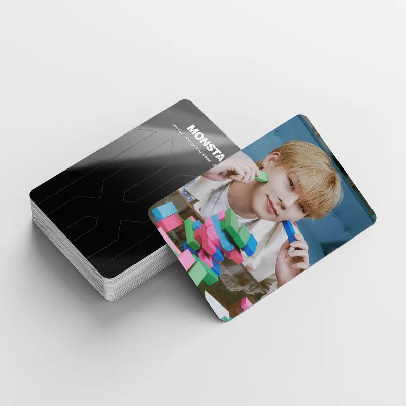 92 Pz/set MONSTA X Idol Boy Nuova Serie Adesivo Lomo Carte HD Printd Photocards di Alta Qualità Lee Joo Heon Shownu Ventole Regali